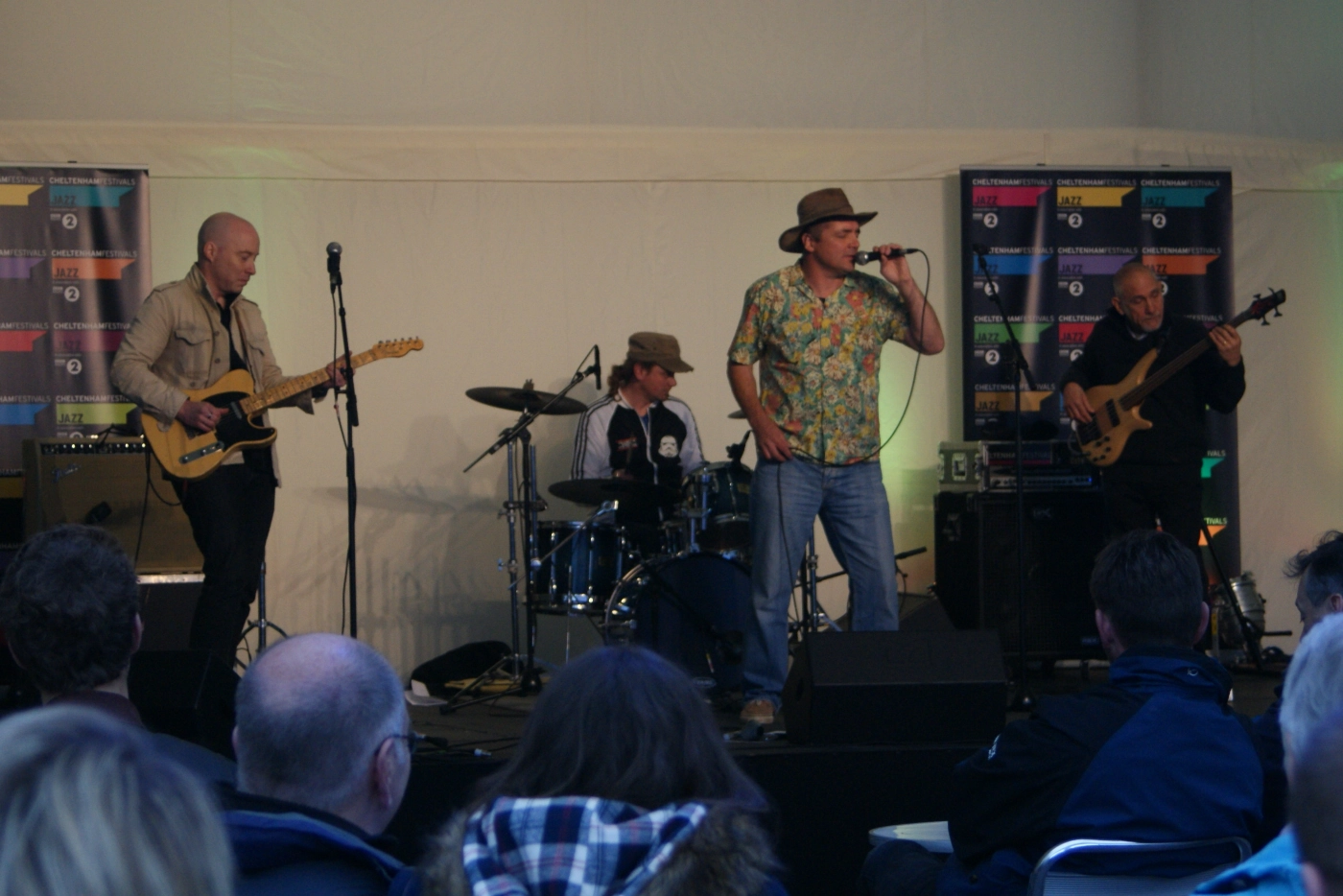 Boogiesnakes performing at Cheltenham Jazz Festival, 2012